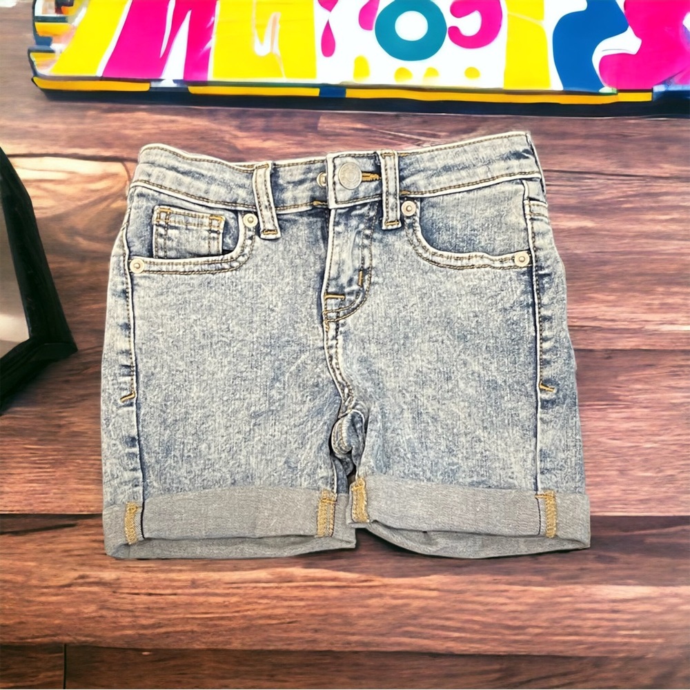 Cat & Jack acid wash shorts - perfect for 90s day at school!